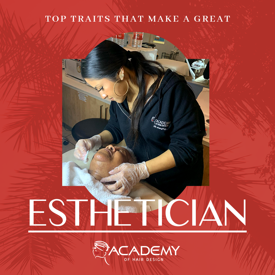 esthetician performing a facial